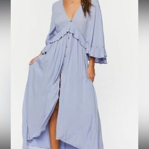 Forever 21 Butterfly Sleeve Flounce dress